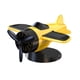 thumbnail image 2 of Modelo de avión giratorio con energía solar que se activa con luz para el tablero del auto. Amarillo, 2 of 9
