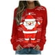 thumbnail image 1 of Sudadera con capucha Gibobby, jersey de Manga larga, estampado de Navidad para Mujer (Blanco, L), 1 of 5
