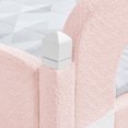thumbnail image 2 of ChenyueFurn Twin Cloud Bed, Solid Wood Frame with Safety Guardrails,Pink, 2 of 12
