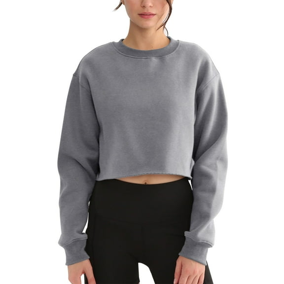 Sweatshirt Hoodies for Women Winter Fall Cropped s Pullover Crop Casual Tops Sweatshirts