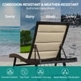 thumbnail image 3 of TOTAL Outdoor Lounge Chairs Set of 2, Aluminum Wicker Outdoor Chaise Lounge Chairs with 4 Adjustable Positions, Perfect for Patio, Beach, Yard, Deck, Poolside, 3 of 9