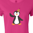 thumbnail image 4 of Inktastic Cute Penguin, Baby Penguin, Penguin with Party Hat Women's T-Shirt, 4 of 5