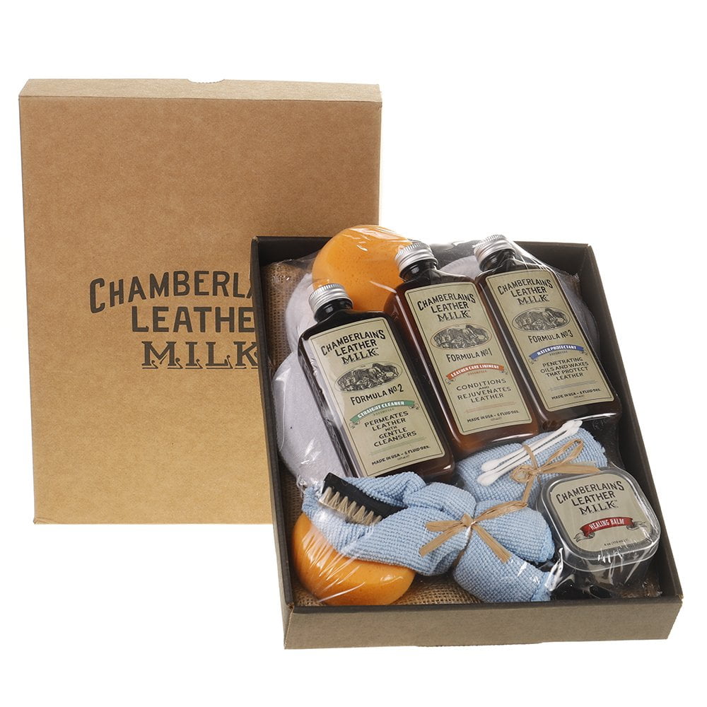 Chamberlain's Leather Milk Mens Leather Milk Premium Leather Restoration Kit(6)