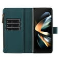 thumbnail image 4 of ELEHOLD for Samsung Galaxy Z Fold 6 Case, Soft Premium Flip Leather All-Around Coverage Card Slot Zipper Shockproof Protective Wallet Case for Women Men for Samsung Galaxy Z Fold 6,Green, 4 of 6