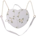 thumbnail image 1 of ColoMX Exquisito bolso de cuerpo cruzado Bolso en forma de corazón Mujeres de encaje floral Bolsa de encaje, 1 of 8
