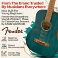 thumbnail image 5 of Fender FA-15 3/4-Scale Kids Steel String Acoustic Guitar - Blue w/ Gig Bag, 5 of 9