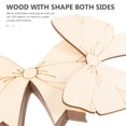 thumbnail image 5 of 10pcs Crafting Wood Crafts Wood Craft Supplies Unfinished Bowknot Materials for Crafts, 5 of 6