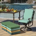 thumbnail image 6 of ARDEN Outdoor Chair Cushion 16.5 x 18, Aqua Leala, 6 of 11