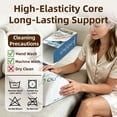 thumbnail image 7 of AGALI Semi-Roll Pillow – Under Knee Support Pillow with Removable Cover, Half-Moon Bolster for Leg, Knee & Lower Back Relief, 7.8" x 20.4" x 4.8" High-Density Foam Cushion for Sleeping & Relaxation, 7 of 7