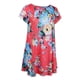 thumbnail image 1 of Vestido corto floral Macarena Mujeres Verano Rojo XXL, 1 of 8