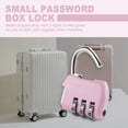 thumbnail image 5 of Luggage Box Resettable Combination Lock Padlock 3 Digit Number Pink, 5 of 8