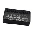 thumbnail image 4 of Cubiertas de latón para pastillas de guitarra eléctrica de 50 mm para reemplazo de puente de guitarra de 6 cuerdas Negro, 4 of 9