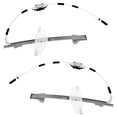 thumbnail image 4 of New Front Left and Front Right Window Regulator Compatible With Jeep Liberty Sport 6 Cyl 3.7L Liberty Renegade 6 Cyl 3.7L 2002-2004 By 55360033AH 55360032AH, 4 of 5