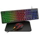 thumbnail image 1 of Combo de Teclado y Mouse, Teclado y Mouse con Cable de 104 Teclas con Alfombrilla de Mouse, Conjunto Combinado de Teclado Retroiluminado RGB de Valor, Teclado Multimedia para PC, Teclado de Oficina p, 1 of 7