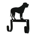 thumbnail image 2 of Wall Hook with Metal Mastiff Dog Accent and 2 Hangers, Black, 2 of 3