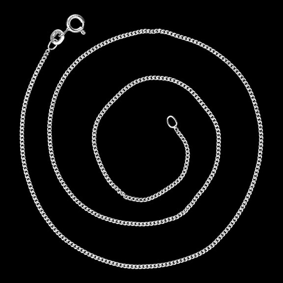 18 inch Curb Style Chain 925 Sterling Silver Jewelry DGC1033