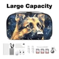 thumbnail image 3 of Shepherd Dog Travel Organizer Cable Wire Cord and Cable Charger Bag Waterproof Oxford Cloth Electronic Accessories Storage Case 5.9x9.44x3.14 in, 3 of 6