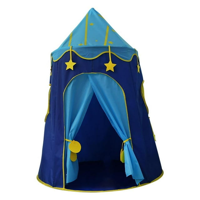 Soidarity La tienda para niños interior y exterior estimula la creatividad y la exploración tienda de juegos plegable carpas azul