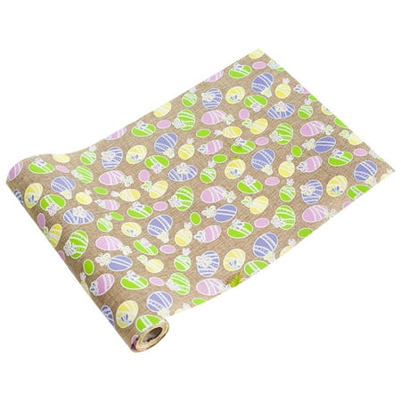 

Easter Table Runner Bunny Eggs Spring Tablecloth Cover Centerpiece Party Decor
