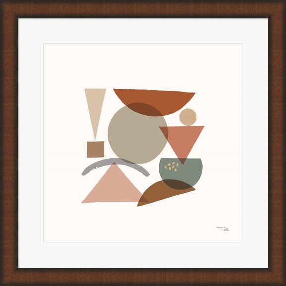 Great Art Now Geo Metrical III by Pela, Framed Wall Art, 19.75W x 19.75H