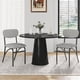 thumbnail image 1 of Two-piece bouclé dining sillas set - mid-century moderno forrado kitchen y sala de estar sillas con arched metal legs - gris, 1 of 5