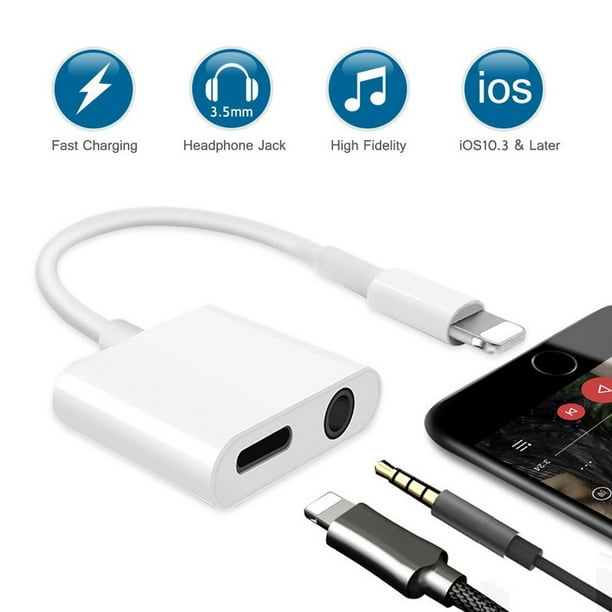 iPhone 8 Adapter Lightning Adapter Headphone Jack For 3.5mm Headphone