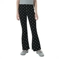 thumbnail image 5 of Ruyang Girls Polka Dot Flare Leggings Kids Cute Slim Pants Thin Cotton High Waist Bell Bottoms Soft Stretchy Trousers, 5 of 7
