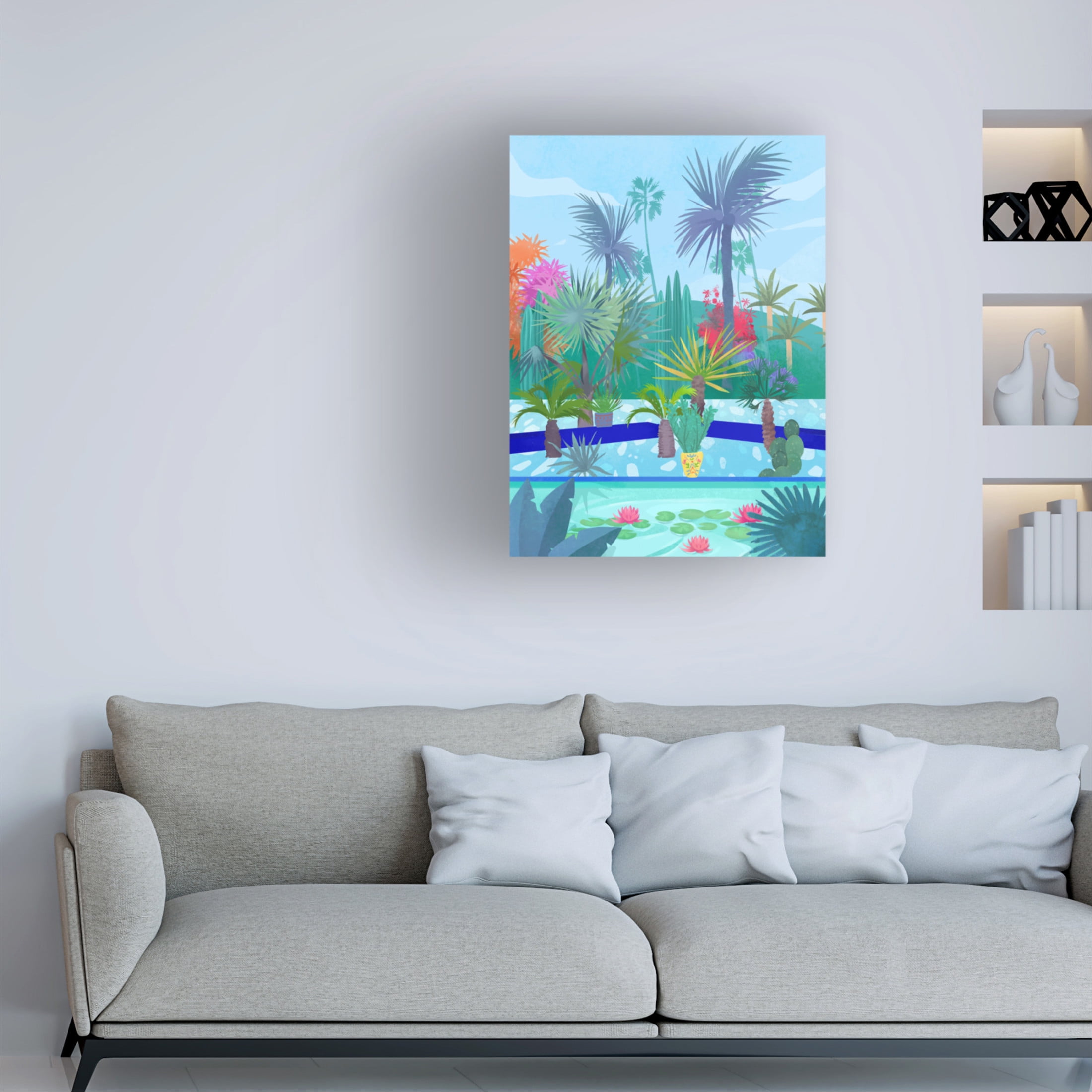 Trademark Fine Art Petra Lizde Moroccan Garden Canvas Wall Art