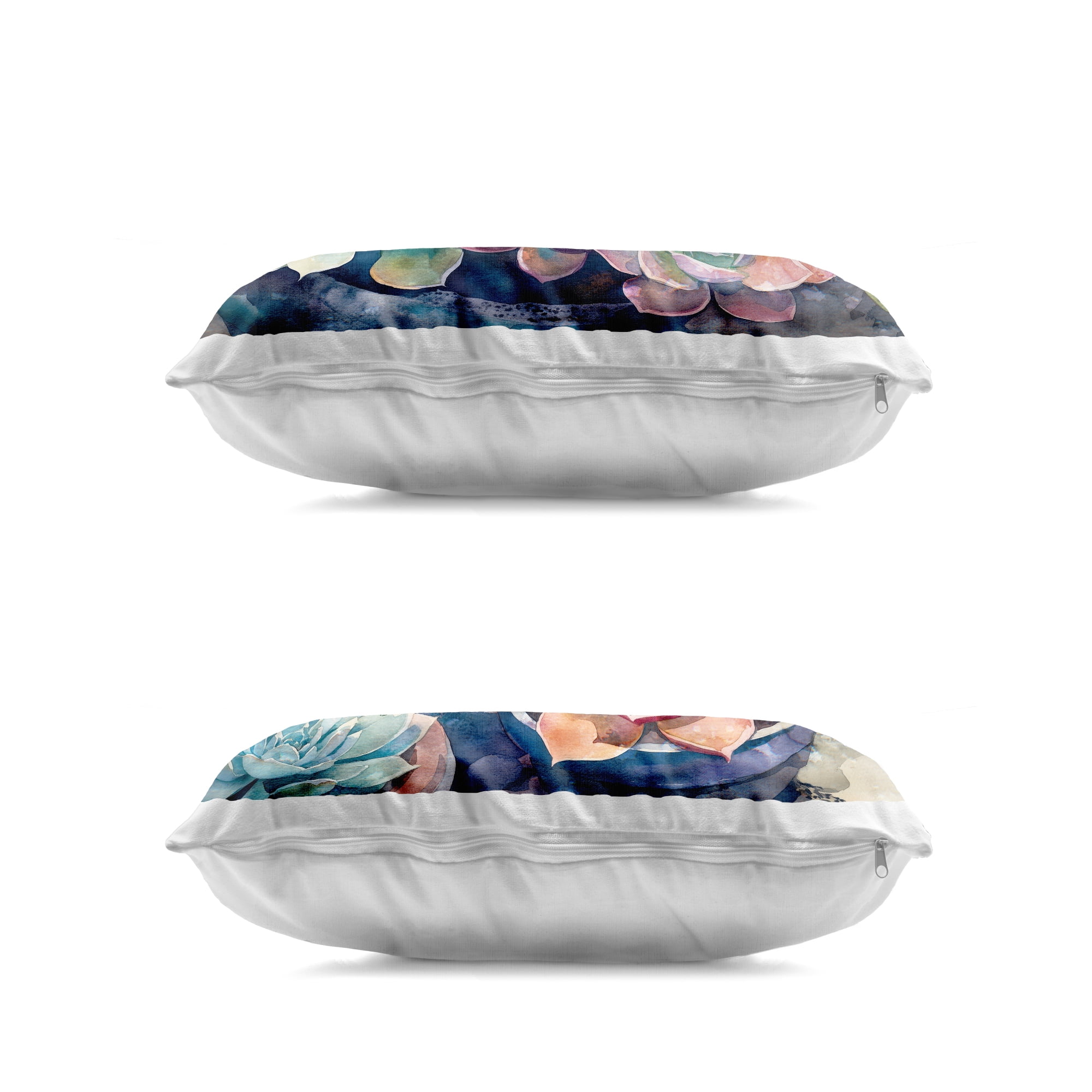 Stupell Industries Sunny Watercolor Succulents 2 Piece Decorative Printed Throw Pillow Set, design by Svetlana Aleynikova