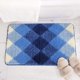 thumbnail image 3 of Gradient Diamond Bathroom Rug Microfiber Soft Shaggy Bath Mat Non-Slip Absorbent Plush Floor Mats Carpet for Bathtub Shower Bathroom (Blue, 24"x35"), 3 of 3
