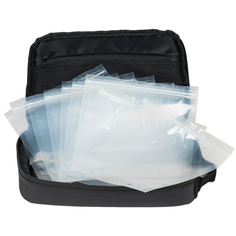 Raprance Small Fishing Tackle Binder Bag Soft Plastic Bait Organizer Binder  Worm Storage Pouch (Blue)