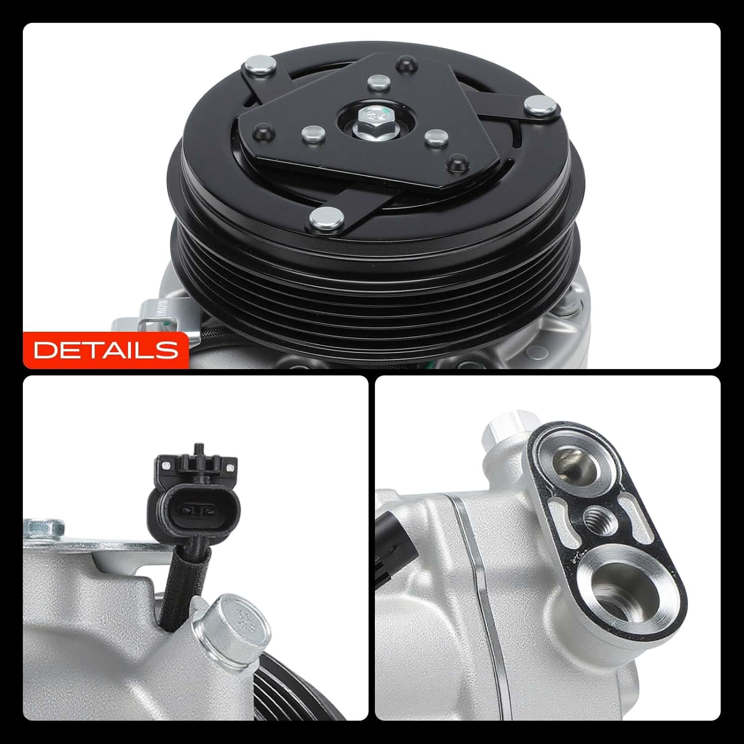 A-Premium AC Compressor with Clutch Compatible with Chevrolet Malibu 2016-2020 Sedan L4 1.5L