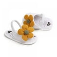 thumbnail image 5 of GYRATEDREAM Infant Baby Girls Summer Flower Sandals Open-Toed Shoes Soft Non-Slip Sole Princess Flat Shoes 0-18 Months, 5 of 9