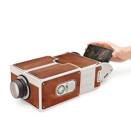Mini Smart Phone Projector Cinema Portable Home Use DIY Cardboard Projector Family Entertainment Projective