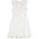 thumbnail image 2 of bar III Vestido con volantes de encaje con ojales para mujer, blanco, 4, 2 of 2