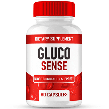 GlucoSense Capsules, Official GlucoSense Pills Advanced Blood Formula Supplement - Maximum Strength, All Natural Healthy Circulation & Stable Levels, Advanced GlucoSense Health Reviews (1 Pack)