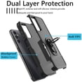 thumbnail image 3 of Galaxy A14 5G Case, 2 in 1 Phone Case for Samsung Galaxy A14 5G 6.6", Takfox Rubber & Rugged Shockproof Protection Heavy Duty Full Body Hard Bumper with Ring Stand Kickstand Cover,Black, 3 of 8