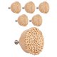 thumbnail image 3 of Pomos de Tocador de RatáN Bohemio Pomos de CajóN de Madera Redondos Tejido de Mimbre Hecho una Mano y Tornillos para Pomos de Muebles Bohemios, 6 Piezas, 3 of 5