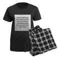thumbnail image 5 of CafePress - Mark Twain Quote Women's Dark Pajamas - Women's Short Sleeve Print T-Shirt and Pants Dark Cotton Pajama Set, 5 of 7