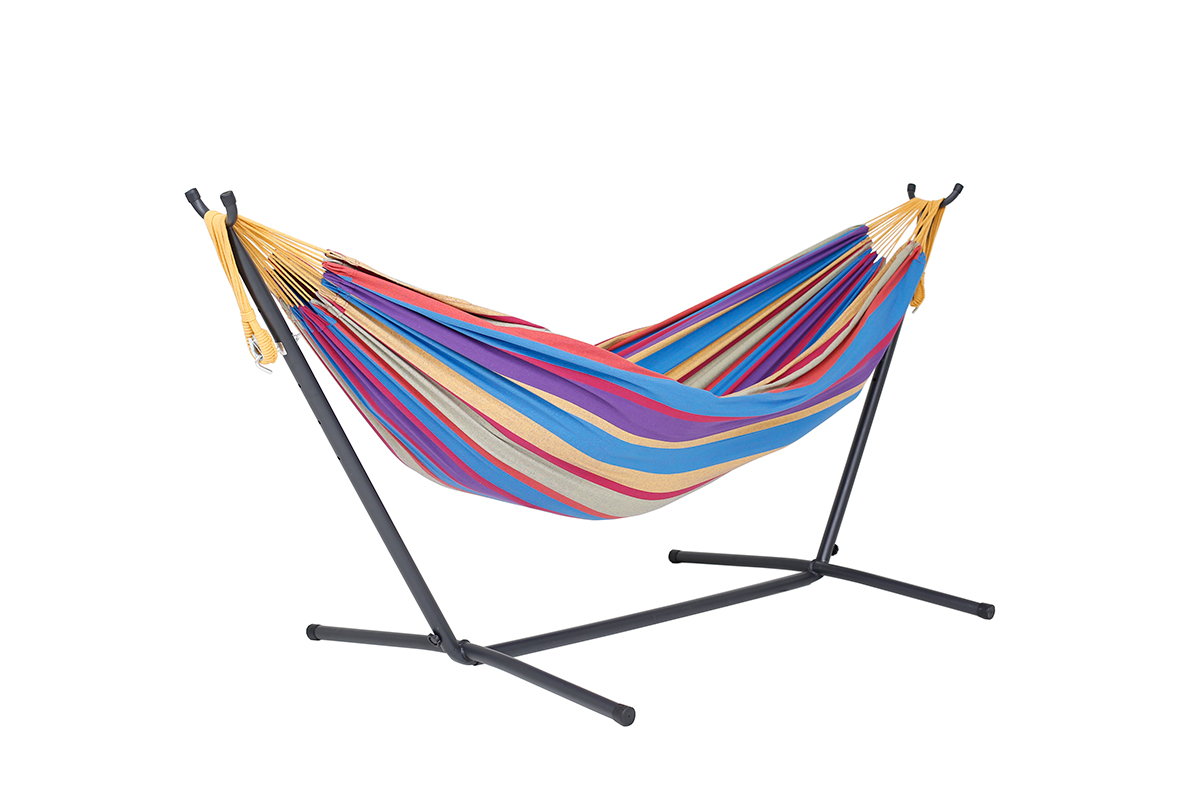Vivere Double Hammock with Stand Combo, Tropical - image 3 of 6