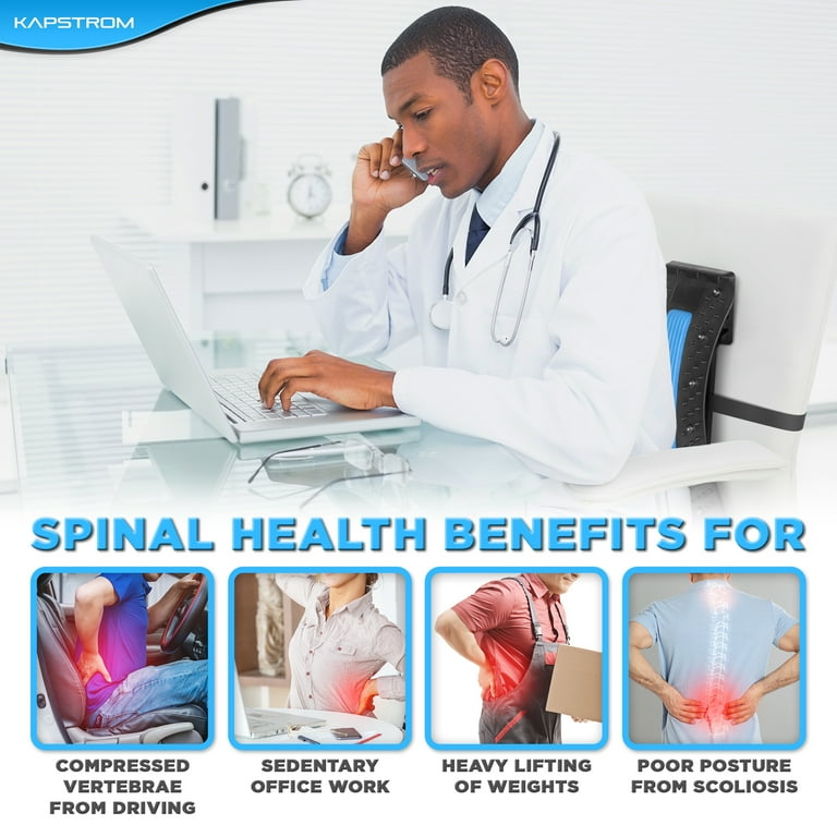 Back Stretcher for Lumbar Pain Relief 4 Level Adjustable Spine Board Back Cracker by KapStrom