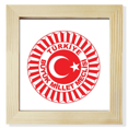 thumbnail image 1 of Turquia Asia emblema nacional Pantalla de escritorio de pared de fotograma cuadrado, 1 of 4