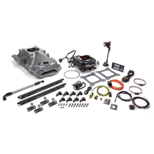 FiTech Go Port SBC 200550hp EFI System w/Black TB