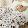 thumbnail image 4 of zuhoeo Fall Harvest Pumpkin Spring Throw Blanket - Warm MilkyPlush™ Throw Blankets,Ultra Soft Cozy Blankets for Couch,Sofa and Bed,Beige,50X60inches, 4 of 6
