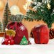 thumbnail image 5 of Bolsas de regalo navideñas para dulces y manzanas | Tela de lino con dibujos navideños | Pequeñas bolsas de almacenamiento para niños y regalos de fiesta, 5 of 6