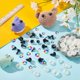 thumbnail image 5 of 60 juegos de ojos de seguridad con purpurina, 5 tamaños, 3D, arcoíris, para manualidades, amigurumi, rellenos de ganchillo con arandelas, 5 of 6