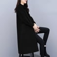 thumbnail image 4 of TAIAOJING Jackets For Women Winter Coat Coat Lapel Wool Coat Trench Jacket Long Overcoat, 4 of 6