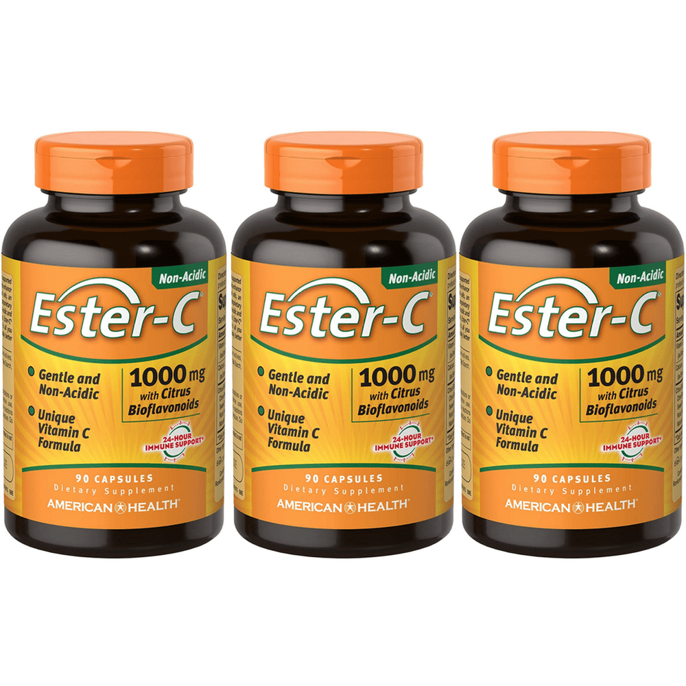American Health Ester-C® 1000 mg with Citrus Bioflavonoids 90 Capsules ...