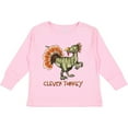 thumbnail image 3 of Inktastic Clever Turkey Thanksgiving Dinosaur Boys or Girls Long Sleeve Toddler T-Shirt, 3 of 5
