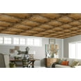 thumbnail image 3 of Dundee Deco's Rustic Antique Gold Traditional Glue Up/Drop In Ceiling Panels, 2 ft. X 2 ft. (4 sq ft.) each, Pack of 10, 3 of 5